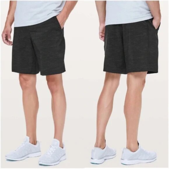 Lululemon Pace Breaker Short 9” Liner Heather Allover Deep Coal, Size S - Picture 2 of 6